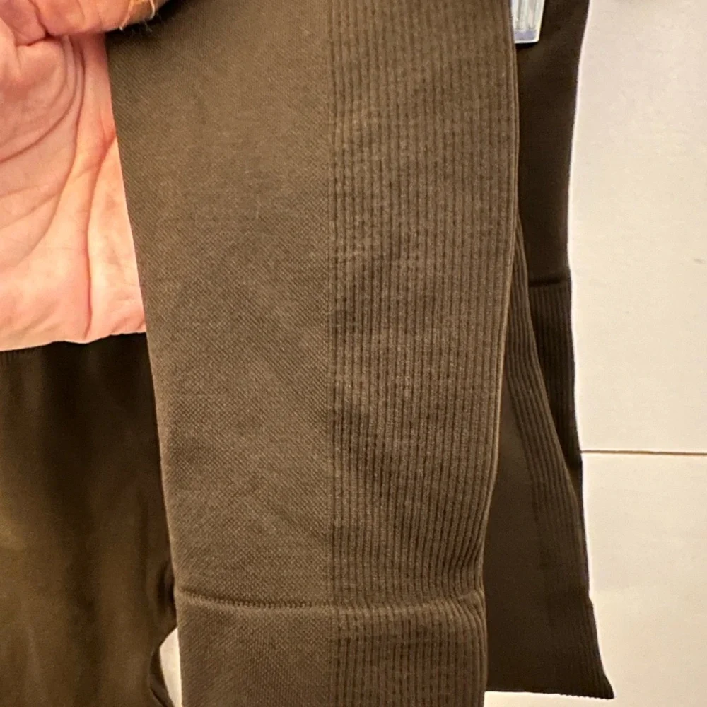 SET ACTIVE S Brown sculpt flex power compression activewear yoga walking legging - Picture 6 of 12